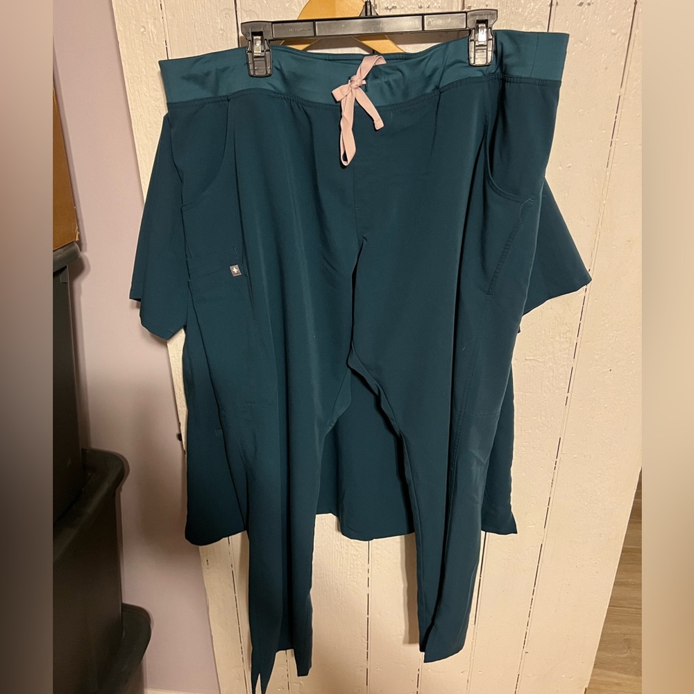 Kade Cargo Scrub Pants Caribbean Blue XXL